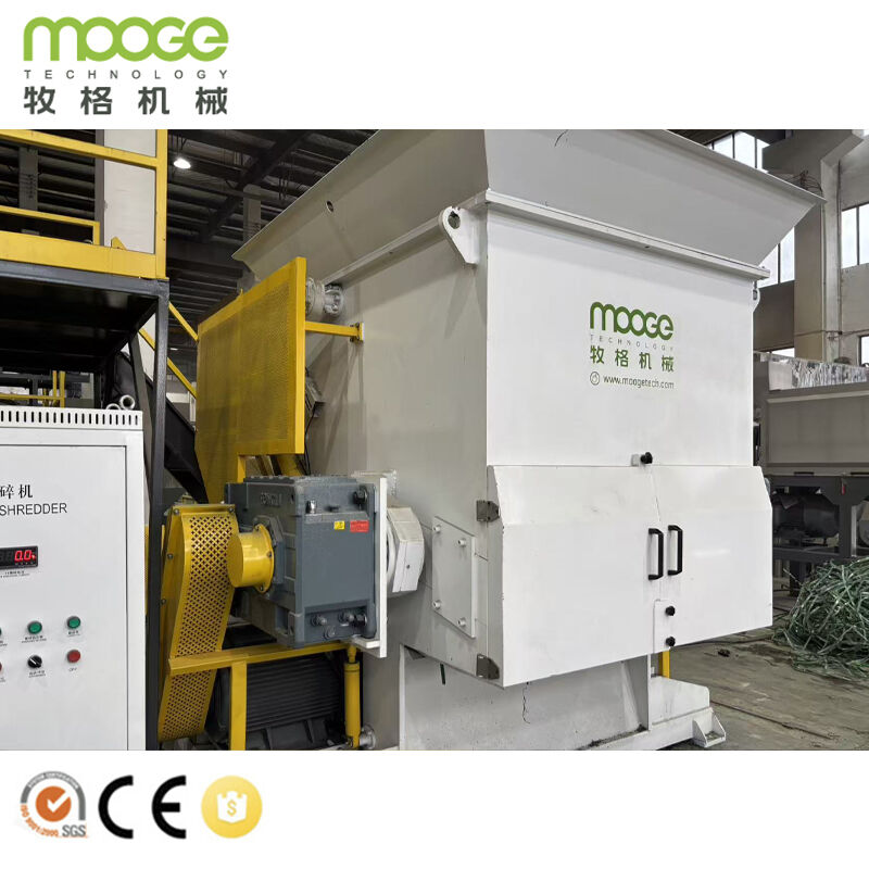 Single Shaft Plastic Shredder Industrial Plastic Crushing for PS PVC Lumps