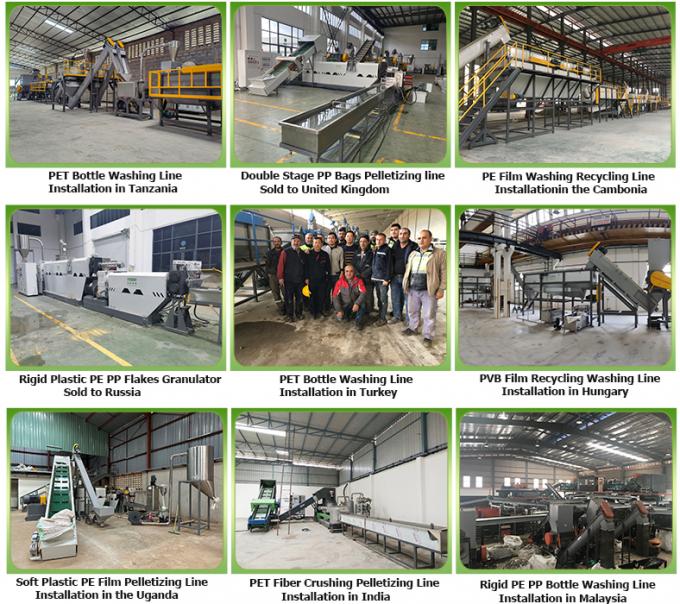 Recycle Plastic Bottle Crushing Pet Flakes Washing Recycling Machine 23